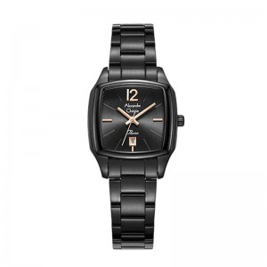 Alexandre Christie AC 2454 Full Black Rosegold Tick LDBIPBARG